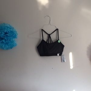 Forever 21 Charcoal & Black Padded Sports Bra